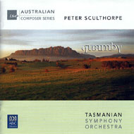 The Tasmanian Symphony Orchestra performs the works of Peter Sculthorpe, featuring Karin Schaupp as soloist on "Noulangie"